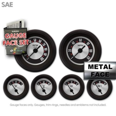 AURORA INSTRUMENTS Aurora Instruments GARFE137 Gauge Face Set -  SAE American Retro Rodder II 9046